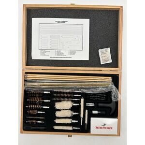 Winchester Universal Gun Cleaning Kit New In Wooden Box
